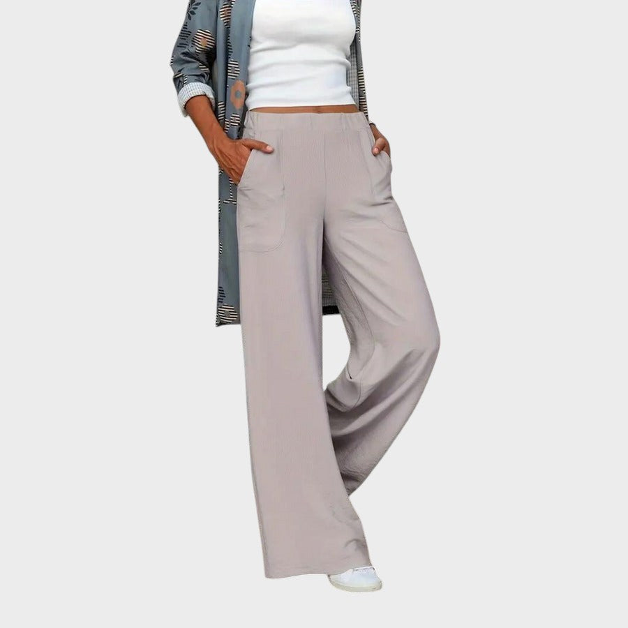 Yola™ - Дълги, неформални панталони с висока талия за жени