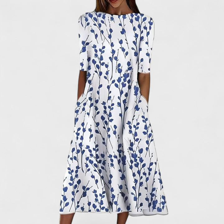 Ани | Плажна рокля с цветя