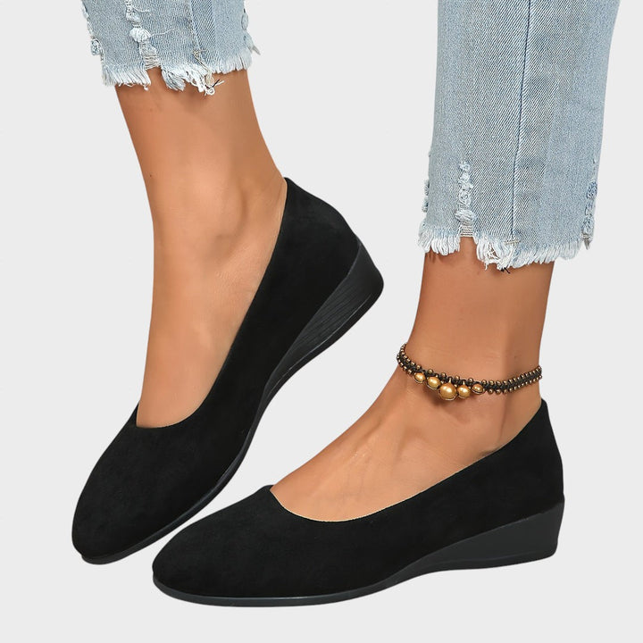 Оливия | Удобни балерини с ток