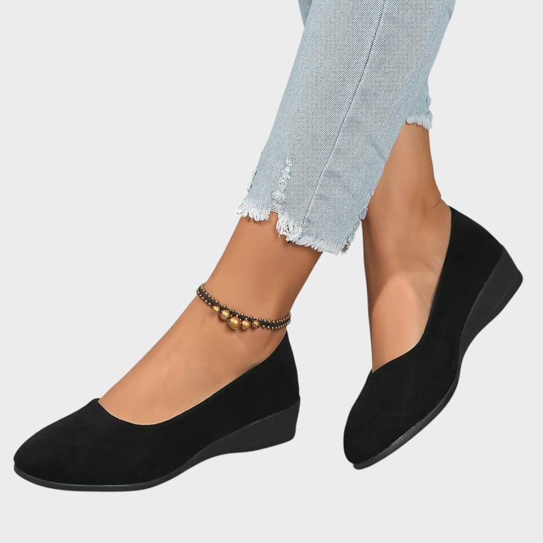 Оливия | Удобни балерини с ток