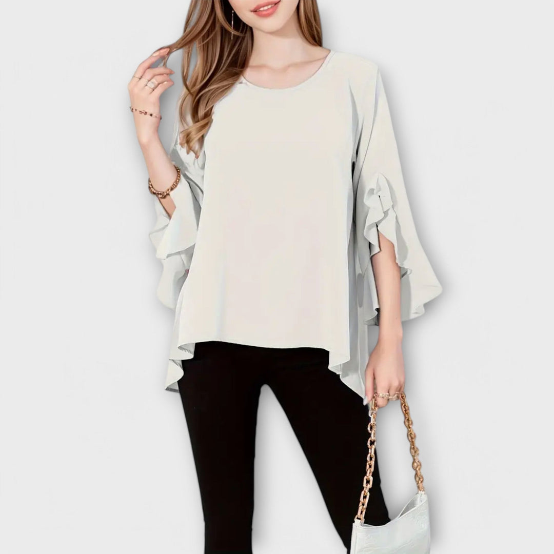 Aria - Перфектна пролетна блуза с кръгло деколте