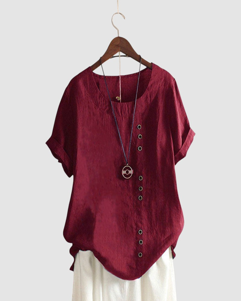 KAYLA™  | Дамска блуза с къси ръкави