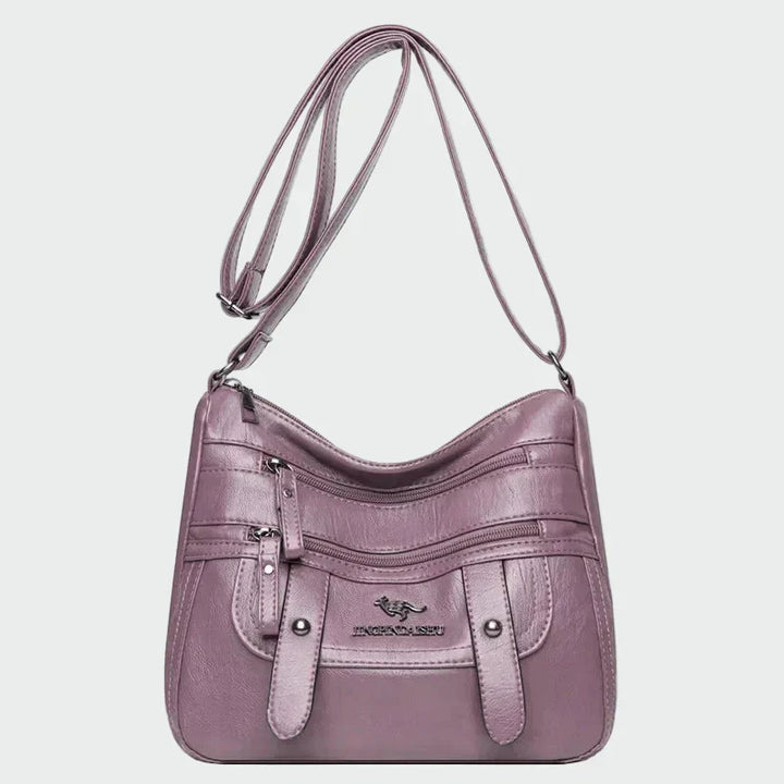 Елегантна козметична чанта от кожа