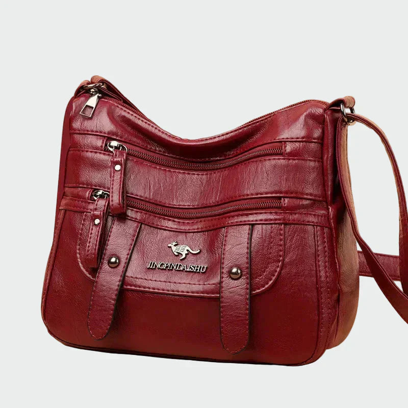 Елегантна козметична чанта от кожа