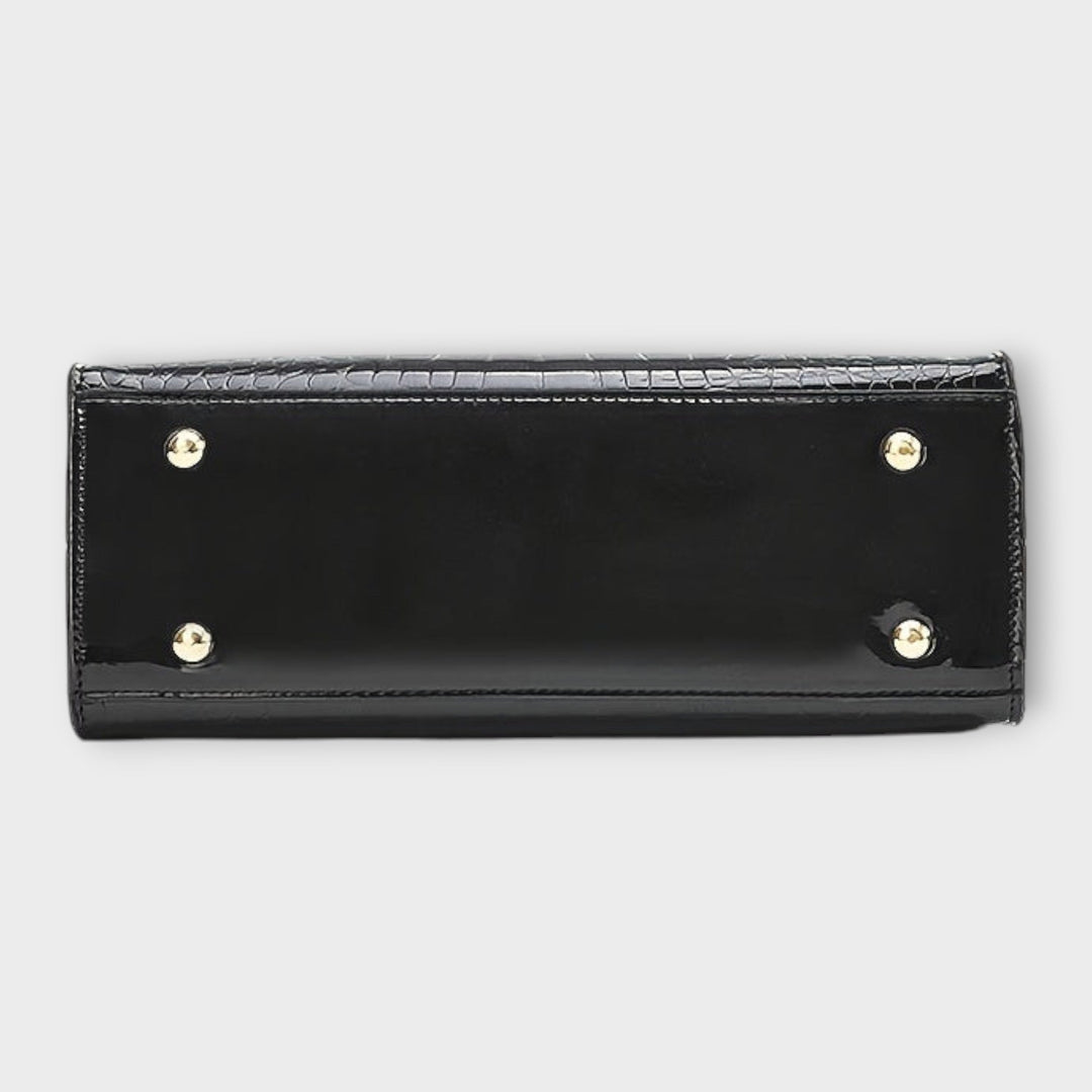 CROCODILE™ | Лъскава чанта с дизайн от крокодилска кожа