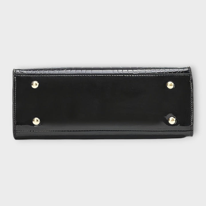 CROCODILE™ | Лъскава чанта с дизайн от крокодилска кожа