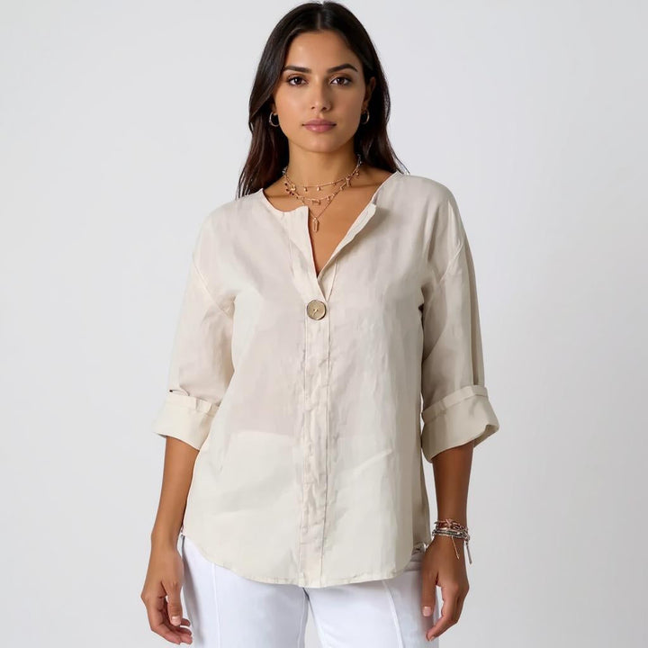 Zamma™ | Свободна ленена блуза