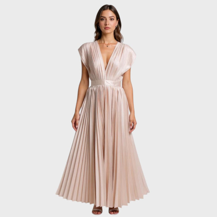 CECILIA | Рокля с V-образно деколте