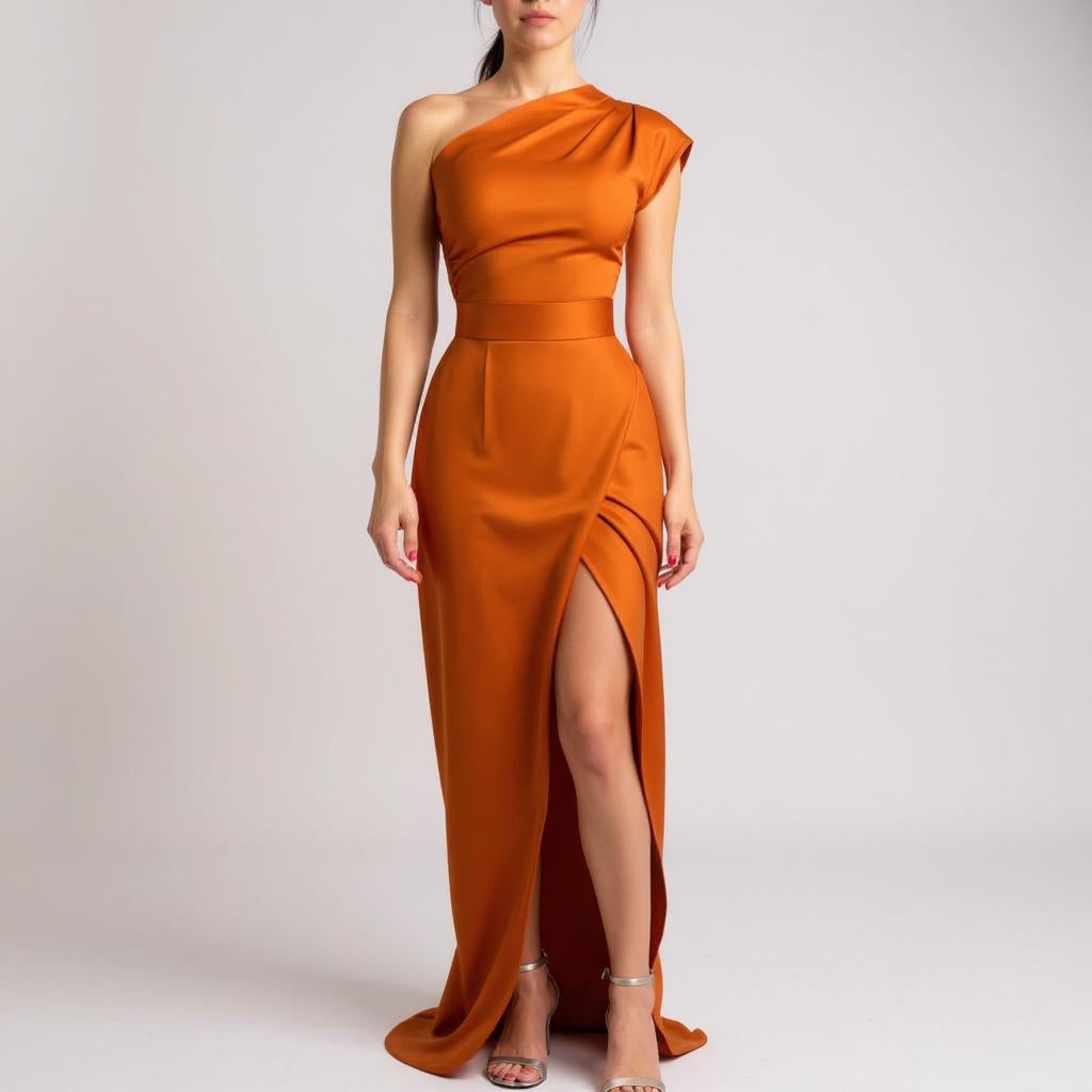 JANOVA | Асиметрична вечерна рокля с разрез