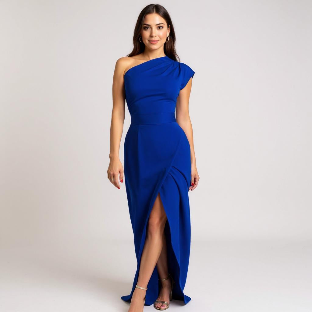 JANOVA | Асиметрична вечерна рокля с разрез