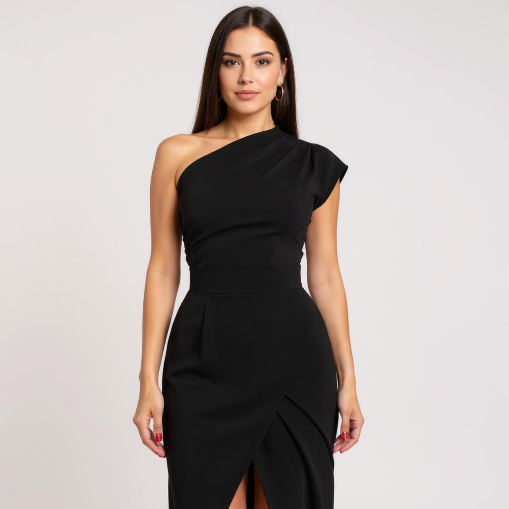 JANOVA | Асиметрична вечерна рокля с разрез