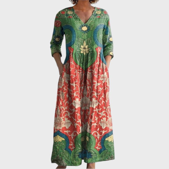 Целестин | Макси-рокля с винтидж дизайн