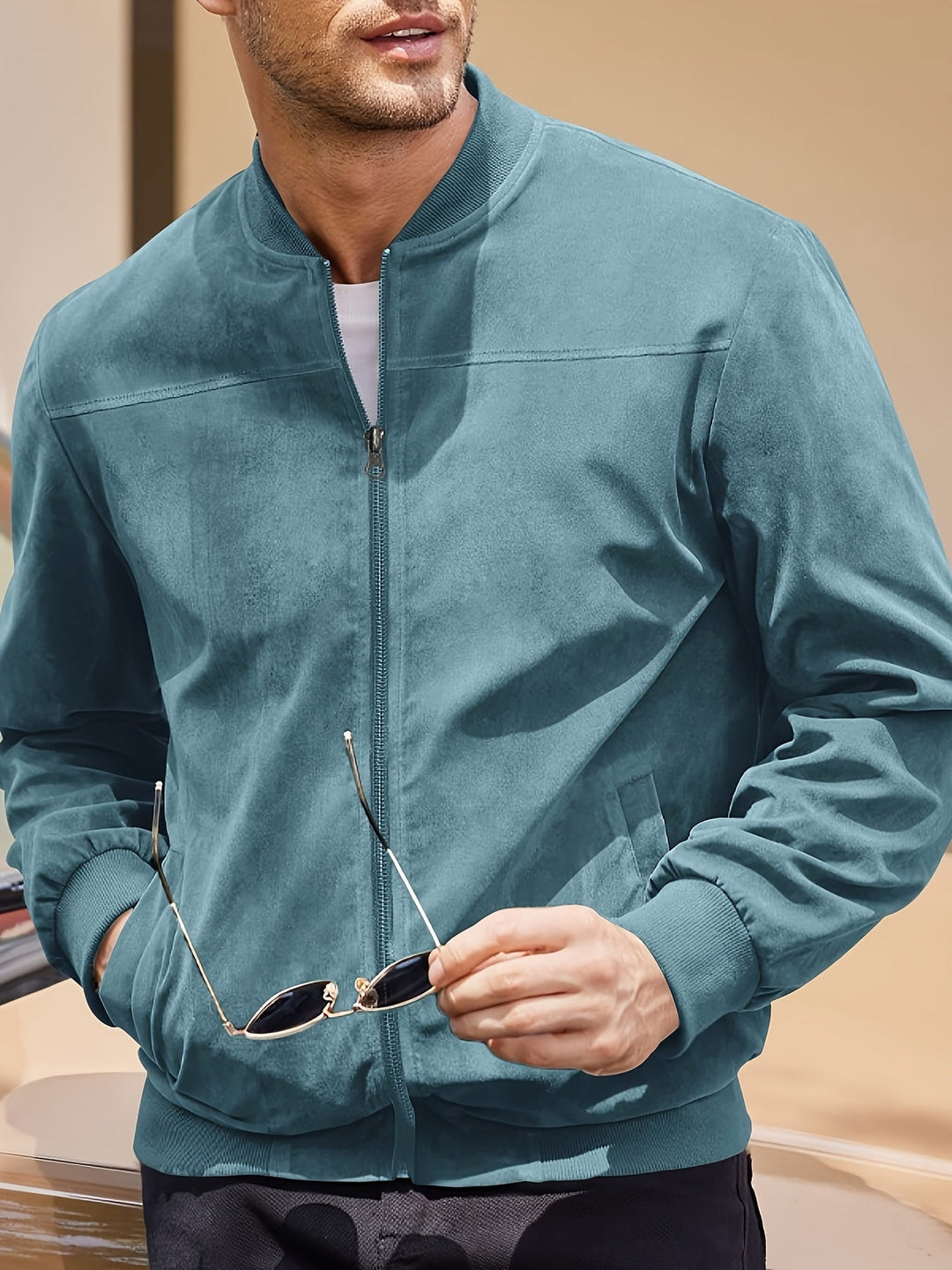 Ларс | Ретро мъжко яке с вид на велур