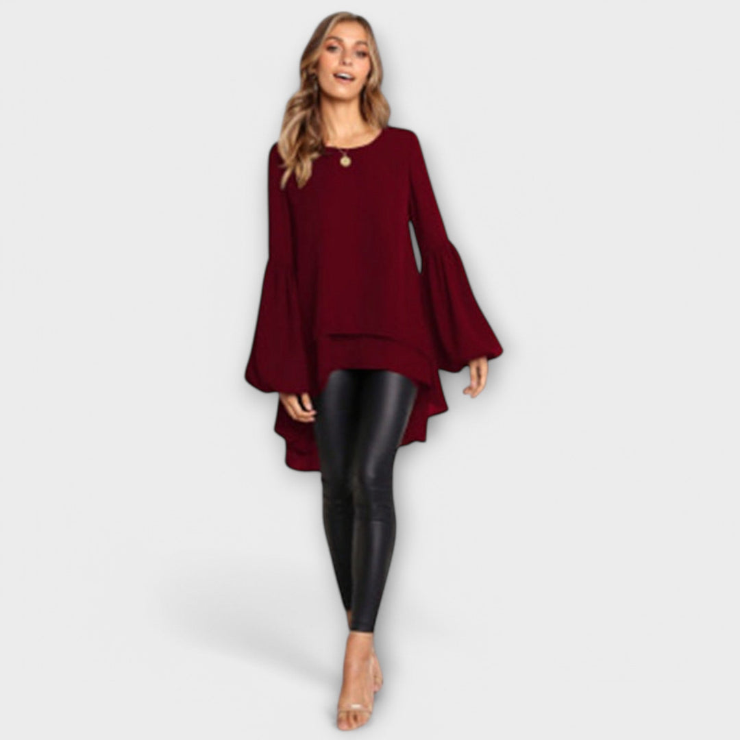 Aria - Перфектна пролетна блуза с кръгло деколте