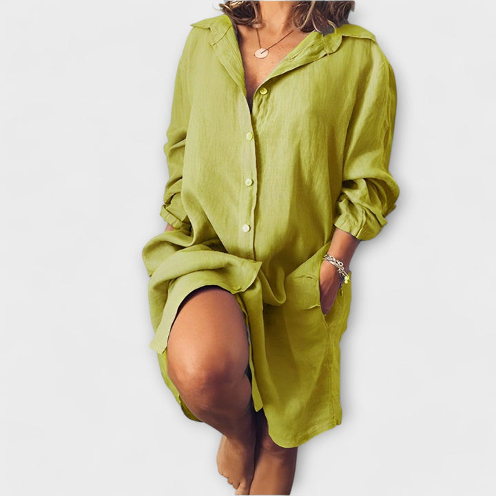 Нежна ленена риза за всеки ден