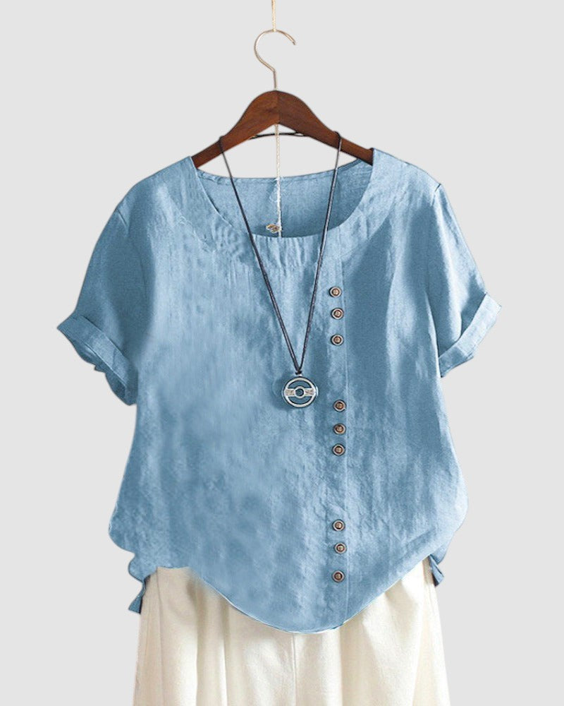 KAYLA™  | Дамска блуза с къси ръкави