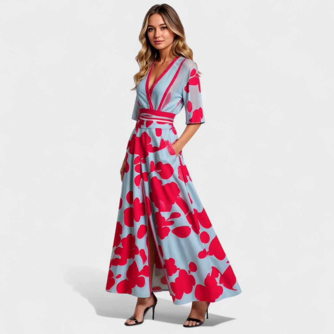 Люси – Дълги рокли с цветен принт