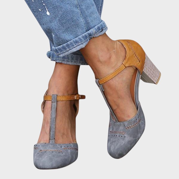 Антония | Модерни стилни дамски обувки с Т-ремъци