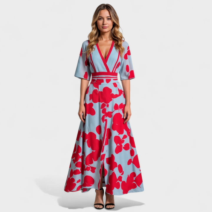 Люси – Дълги рокли с цветен принт