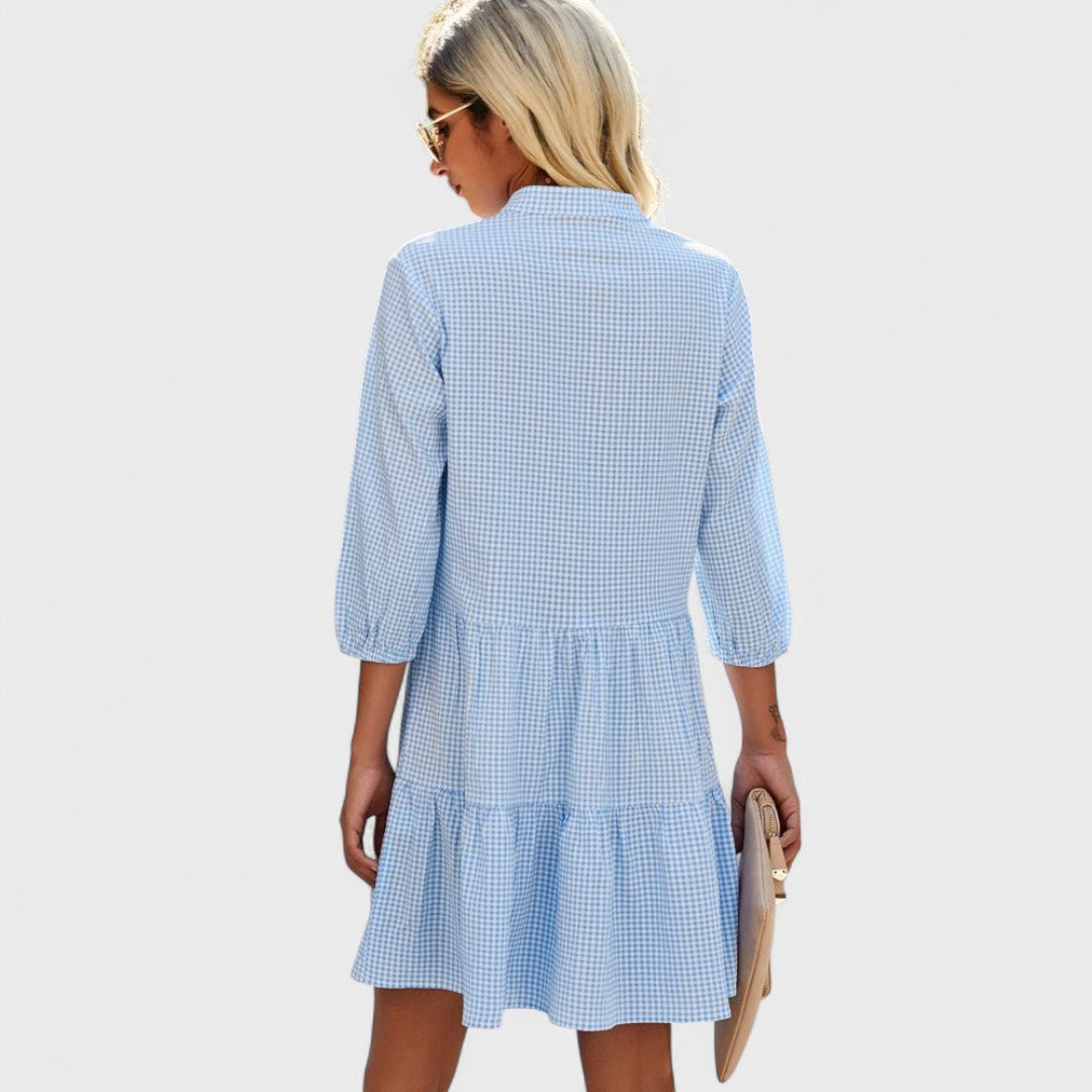 Шанна | Воланно миди рокля