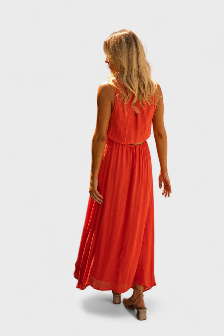 DAGNY | Лятна рокля в оранжево