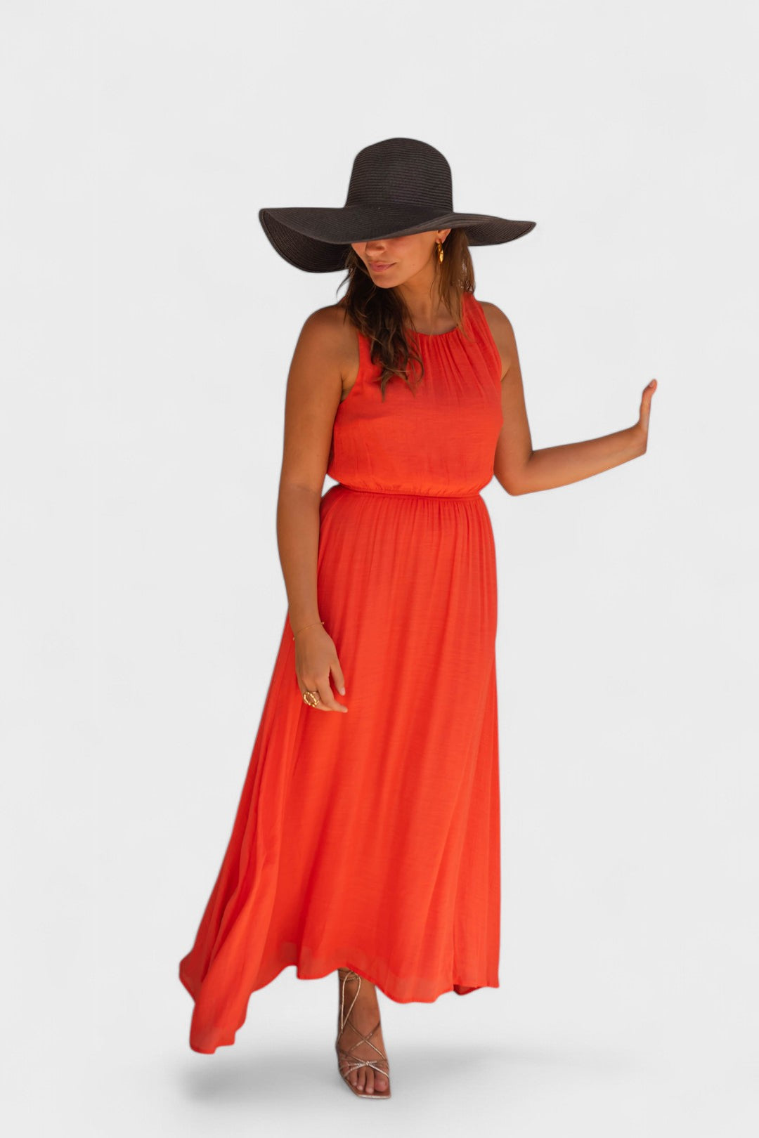 DAGNY | Лятна рокля в оранжево