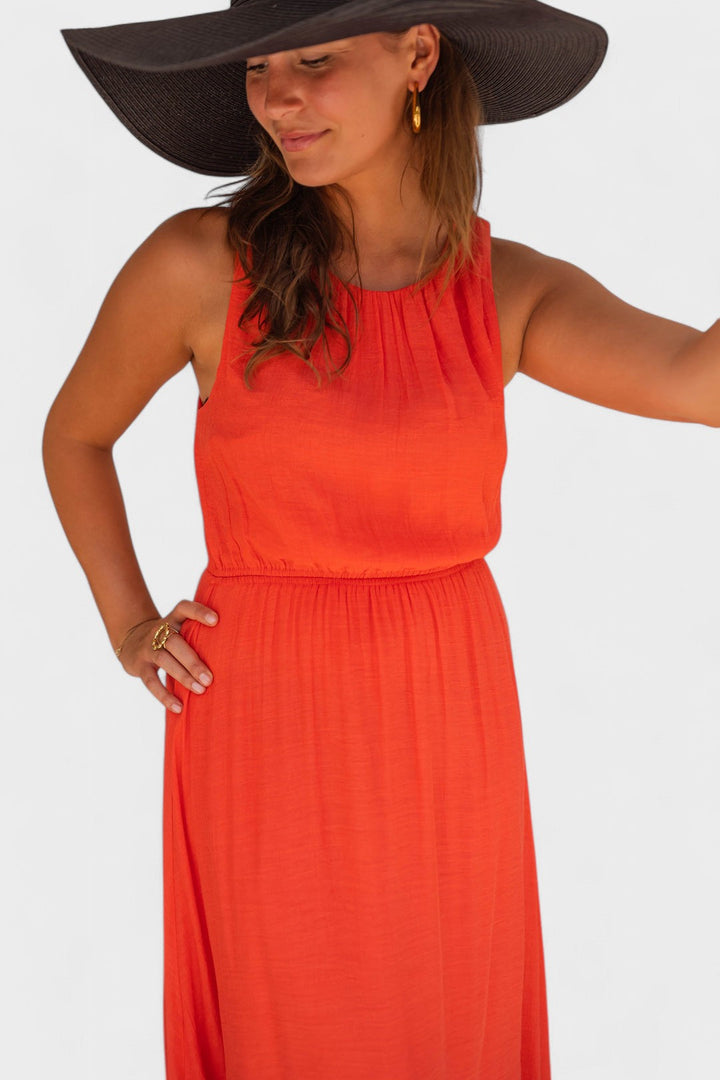 DAGNY | Лятна рокля в оранжево