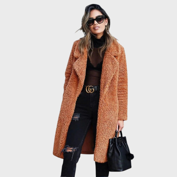 Доминика | Модерен дълъг теди палто