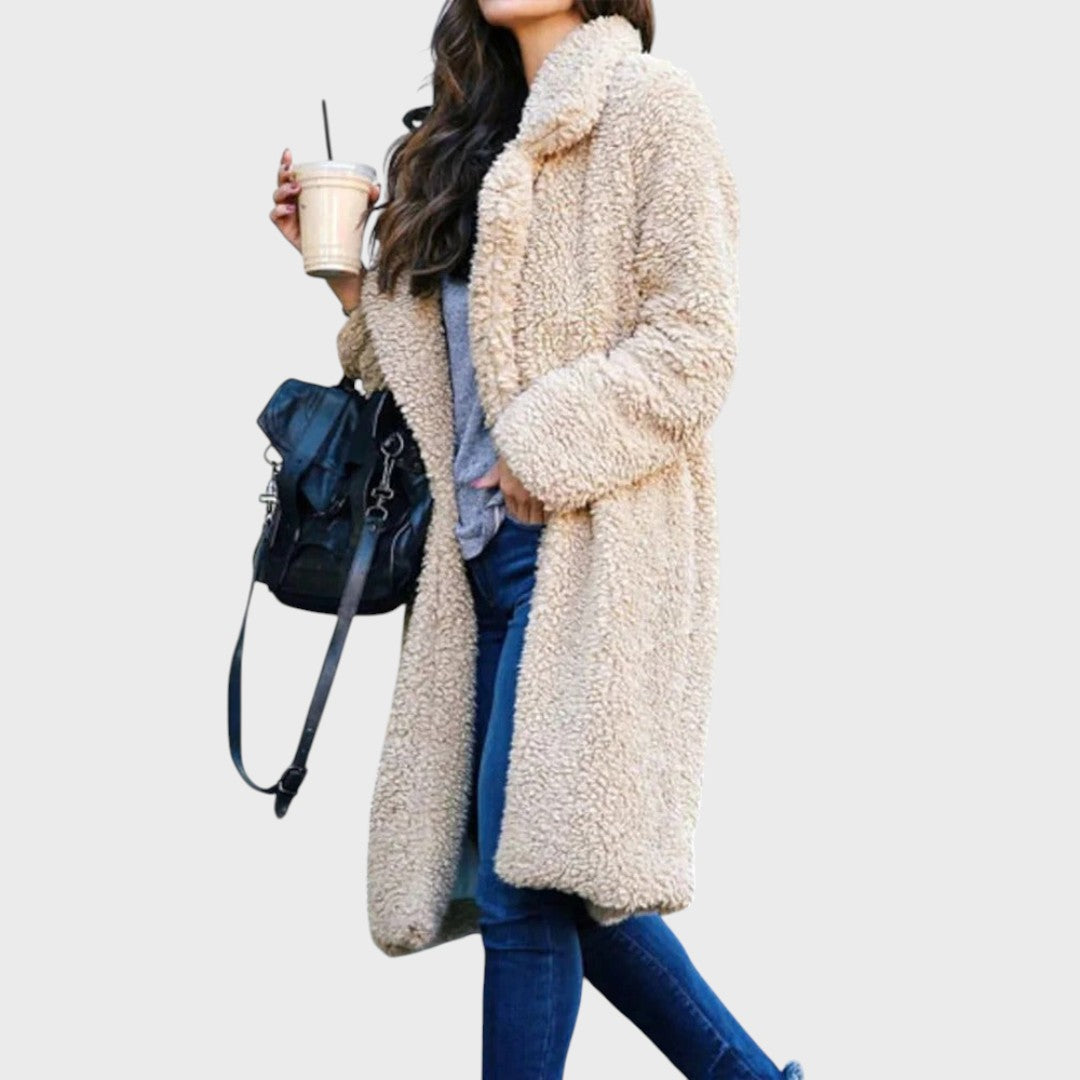 Доминика | Модерен дълъг теди палто