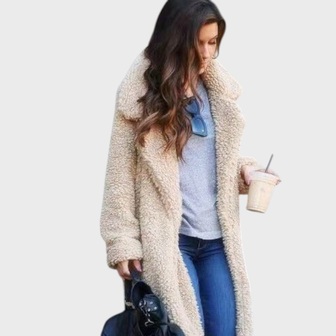 Доминика | Модерен дълъг теди палто