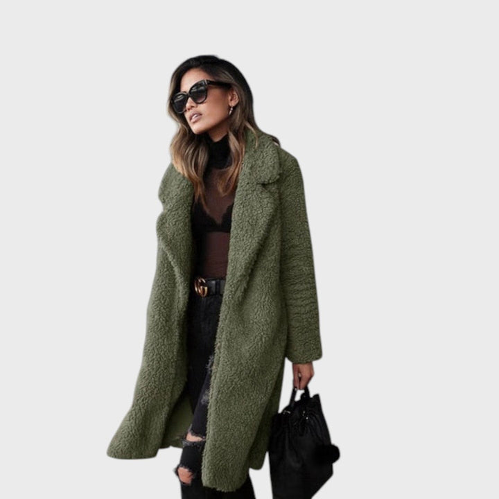 Доминика | Модерен дълъг теди палто