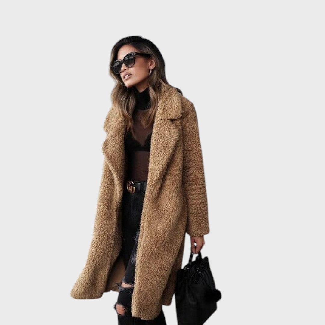 Доминика | Модерен дълъг теди палто