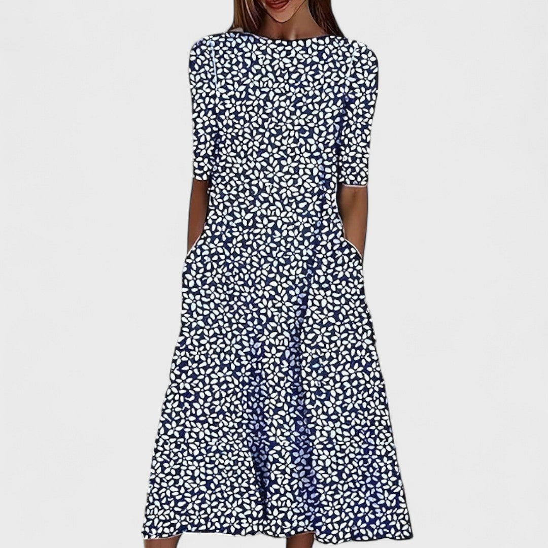 Ани | Плажна рокля с цветя